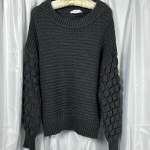 Charcoal, Chunky, Elodie, Sweater, Women’s (L).